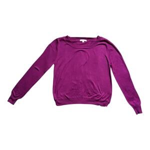 Women's Pearl Sweater Medium Purple Cross Back,NWT
